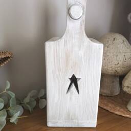 Toilet Roll Holder, Quirky Loo Roll, Wooden Rack, Bathroom Accessories, Heart Star Accessories - thumbnail 3