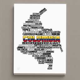 Colombia National Soccer Team Poster - James Rodriguez, Falcao, Yepes, Valderrama... Colombian Football Gift - thumbnail 2