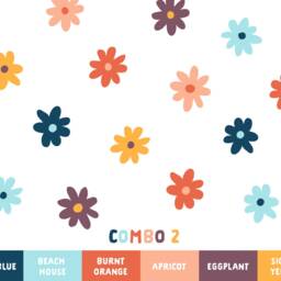 Daisy Wall Decals - Floral Stickers, Nursery Decor, Kids Room Art - thumbnail 3
