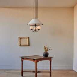 1950's Mid-Century Modern Brass Chandelier-Pendant Light Sputnik Chandelier-Italian Ceiling Argillic Handmade Fixture - thumbnail 2