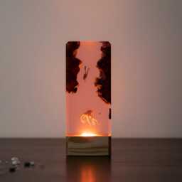Deep Sea Diver & Octopus Scene Resin Lamp Handmade Led Night Light - thumbnail 2