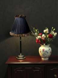 Traditional Leopard Print Ruffle Black Lampshade, Pleated Drum Shade, Made in The UK - Animal Fabric Lamp Shades - thumbnail 1
