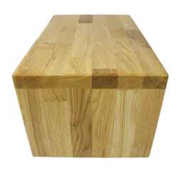 Footstool, Step Stool, Wooden Bench Made Of Solid Oak, 40 cm Wide - thumbnail 3