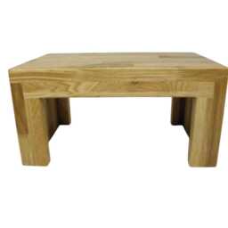 Footstool, Step Stool, Wooden Bench Made Of Solid Oak, 40 cm Wide - thumbnail 4