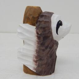 Sloth Wooden Figurine - Hand-Carved Mini Animal Sculpture Rustic Decor - thumbnail 4