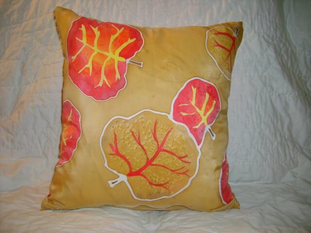 Sea Grape Silk Pillow Cover - Beige - image 1