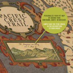Continental Divide Trail Map - Vintage Style Hiking Art Print - thumbnail 4