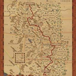 Continental Divide Trail Map - Vintage Style Hiking Art Print - thumbnail 2