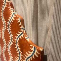 Bespoke Linwood Helter Skelter Velvet Headboard With Or Without Piping in A Range Of Shapes & Colours - thumbnail 3