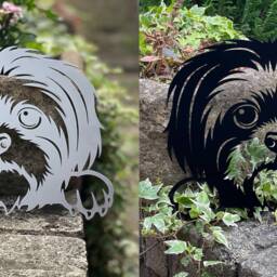 Shih Tzu Dog Breed Steel Wall Art, Garden Decoration, Gifts, Free Delivery UK Mainland - thumbnail 2