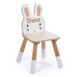 Personalised Wooden Fox Chair - Children's Woodland Furniture Custom Kids Toddler - thumbnail 2