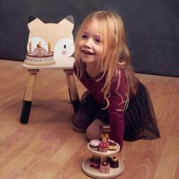 Personalised Wooden Fox Chair - Children's Woodland Furniture Custom Kids Toddler - thumbnail 4