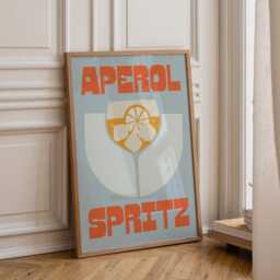 Aperol Spritz Print - Wall Art A3 A4 A5 Unframed Cocktail Bar Cart Drink Recipe Alcohol Pop - thumbnail 3