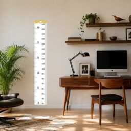 Fabric Height Chart Tape Measure Sticker - Removable Nursery Rental Home Decor - thumbnail 2