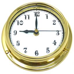 Tabic Classic Brass Arabic Clock, Heavy Lacquered - 1/2Kg, Handmade in England By - thumbnail 2