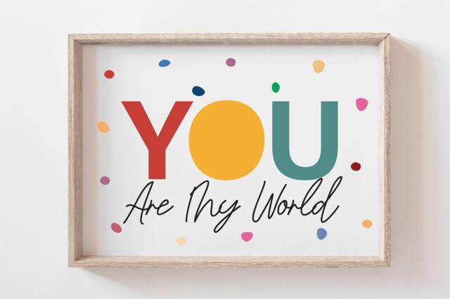Girls Nursery Prints, Rainbow Wall Art, Bedroom You Are Loved Print, Quotes, Home, Colourful Art - image 1