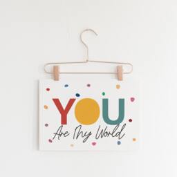Girls Nursery Prints, Rainbow Wall Art, Bedroom You Are Loved Print, Quotes, Home, Colourful Art - thumbnail 2