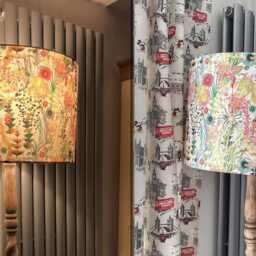 Lampshade Liberty Of London Tresco Betsy Prospect Road For Table Lamp Or Ceiling Drum Shade Limited Edition Print - thumbnail 2