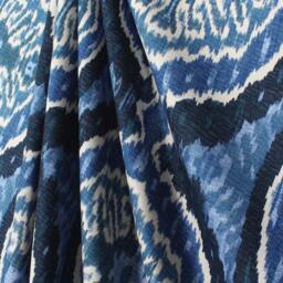 Ikat Pillow Cover - Blue Denim Navy Cover- Select Your Size - thumbnail 2