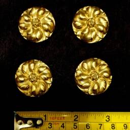 4 Gilt Gold Or White French Style Decorative Wall Furniture Moulding Pediment Plastic Decoration - thumbnail 2