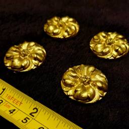 4 Gilt Gold Or White French Style Decorative Wall Furniture Moulding Pediment Plastic Decoration - thumbnail 3