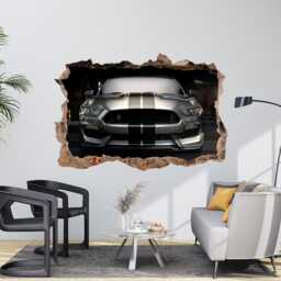 Modern Muscle Car Wall Sticker Decal Racing Decor Super Stickers Sports Print 3D Vinyl Supercar - thumbnail 4