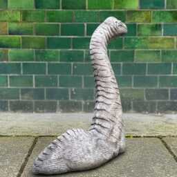 Concrete Brachiosaur Statue Stone Dinosaur Figurine Handmade Dino Sculpture Outdoor Garden Animal Ornament Cement Decor Yard Art Gift - thumbnail 4