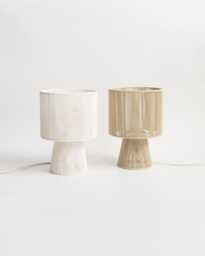 Alva Handwoven Bedside Lamp Scandinavian Style Mininalist Table Light Handcrafted With Recycled Cotton Rope - thumbnail 1
