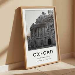 Oxford University Print England City Skyline Architecture Art - thumbnail 2
