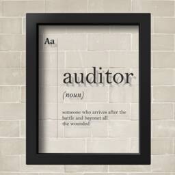 Transparent Auditor Definition Gift Office Decor For New Job Accountant Art Funny Print - thumbnail 2