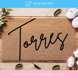 Custom Last Name Doormat - Personalized Door Mat For Home Wedding Gift Idea Housewarming Elegant Family - thumbnail 4