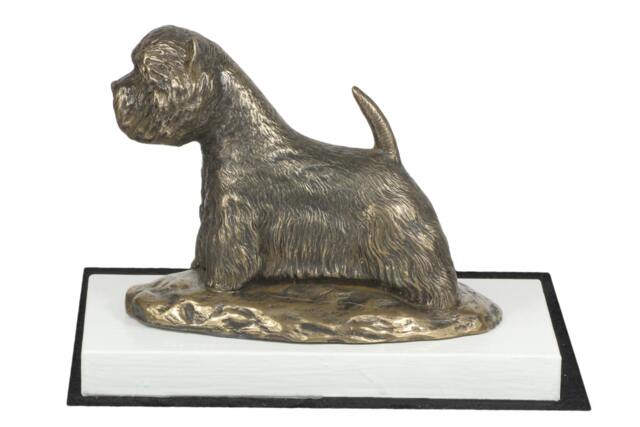 West Highland White Terrier, Dog On White Wooden Base Statue, Limited Edition, Artdog - image 1
