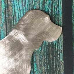 Beagle, Dog Tree Topper, Holiday Decoration, Wreath Christmas, Aluminum, Stars, Yard Stake, Lover Gift, Metal Art - thumbnail 4