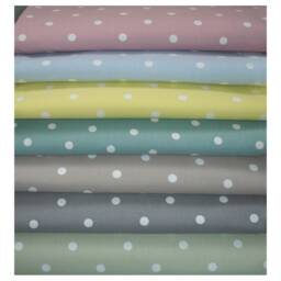 Window Valance Curtain Treatment Header Cafe Top Rod Pocket Treatments Kitchen Bathroom Polka Dot Sage Green & White Dots Polkadot Pelmet - thumbnail 4