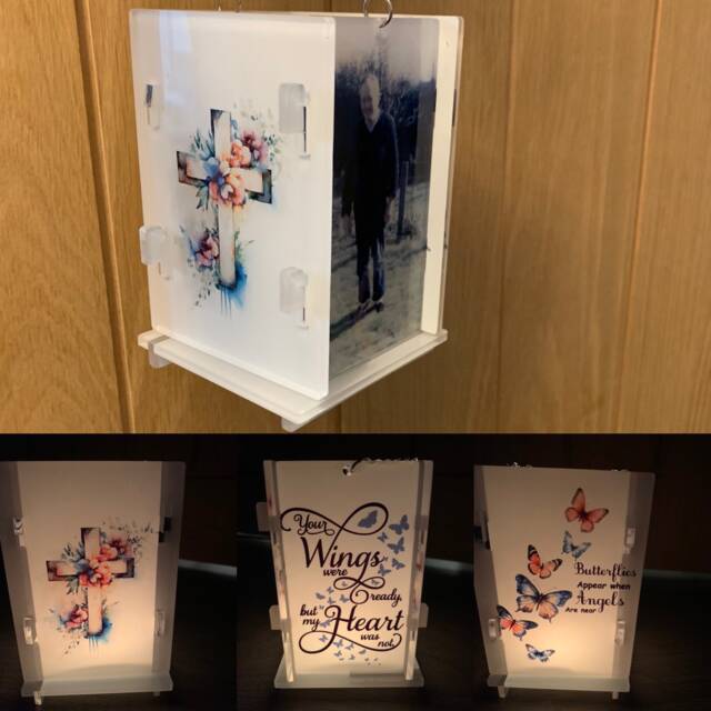 Personalised Memorial Photo Lantern - image 1
