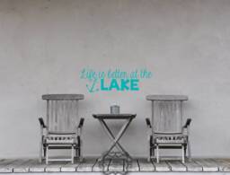 Life Is Better At The Lake Wall Decal - thumbnail 1