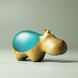 Duo Hippopotamus Sculpture - 29
