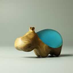 Duo Hippopotamus Sculpture - 29 - thumbnail 3