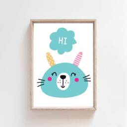 Set Of 4 Girls Nursery Prints, You Are Loved Print, Bedroom Decor, Playroom, Wall Art, Penguin, Personalised Print - thumbnail 2