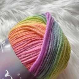 "Rainbow Knitted Wire Sign Kids Room Decor - ""Once Upon A Time" - thumbnail 2