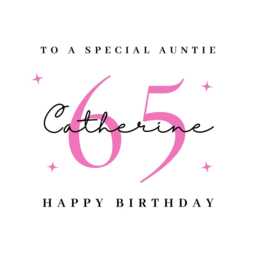 Auntie 65Th Birthday Candle Sticker Stickers Label Labels Aunties - thumbnail 4