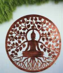 Handmade Indoor/Outdoor Budha Tree Of Life Wall Art Outdoors/ Indoors 60x60cm