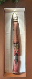 Handcrafted African Tribal Wall Mask Set, Wooden Ethnic Decor - 40 Inches - thumbnail 2