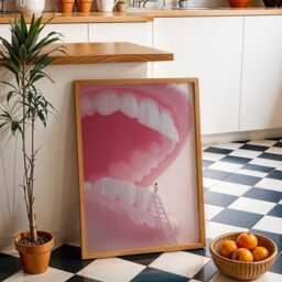 Dental Wall Art Print - Surreal Dentist Illustration Modern Clinic D??cor Creative Medical - thumbnail 2