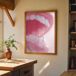 Dental Wall Art Print - Surreal Dentist Illustration Modern Clinic D??cor Creative Medical - thumbnail 3