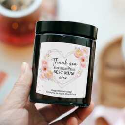 Custom Message Mother's Day Gift - Christmas Thank You Birthday For Mum Mother Of Bride Long Distance Personalized Candle - thumbnail 2