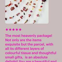 Dried Flower & Rosebud Garland - Wedding Flowers Handmade Gift Idea Folk Wall Decor - thumbnail 2