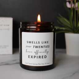 30Th Birthday Gift Candle, Smells Like Your Twenties Have Expired Present - thumbnail 2