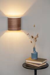 Walnut Wall Sconce Rustic Modern Bedside Lamp