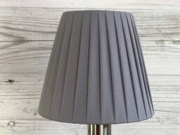 Grey Pleated Candle Lampshade, Clip On Chandelier Clip Shade, Candlestick Lampshades, Small On Wall Light